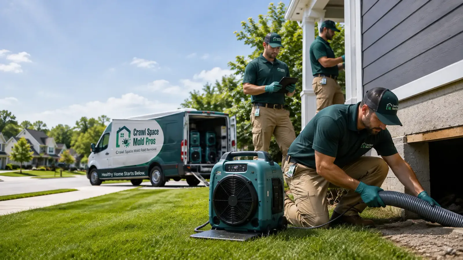 Crawl Space Mold Removal in Lakeville, PA